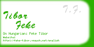 tibor feke business card